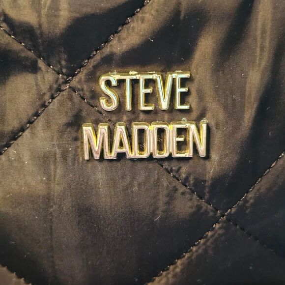 Steve Madden Black and Gold Backpack Bag - Picture 5 of 6